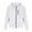 White, variant on Pisexur Men's Plus Size Cardigan Hoodies Casual Striped Drawstring Full Zip Hooded And Zipper Closure Hoodie Slim Fit Fleece Sweatshirt