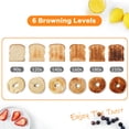 thumbnail image 3 of Mecity 4 Slice Toaster, Long Slot Toaster With Countdown Timer, Bagel/Defrost/Reheat/Cancel Functions,Warming Rack, Removable Tray, 6 Browning Settings, Extra Wide Slots, Stainless Steel, 1300W, 3 of 5