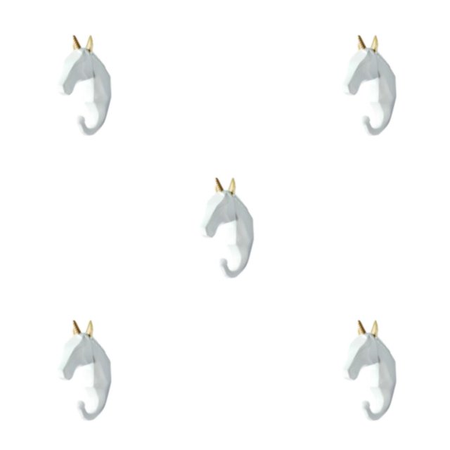 Wweixi Coat Hooks Easy To Install And Wide Application For Added In Daily Life White gold (horse) 5Set