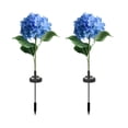 thumbnail image 2 of Matoen Outdoor Patio Decoration Lawns Decorative Ambient Lights Ground Lamp Solar Lighted Pole Hydrangea Automatically Lights Up When It Gets Dark, 2 of 6