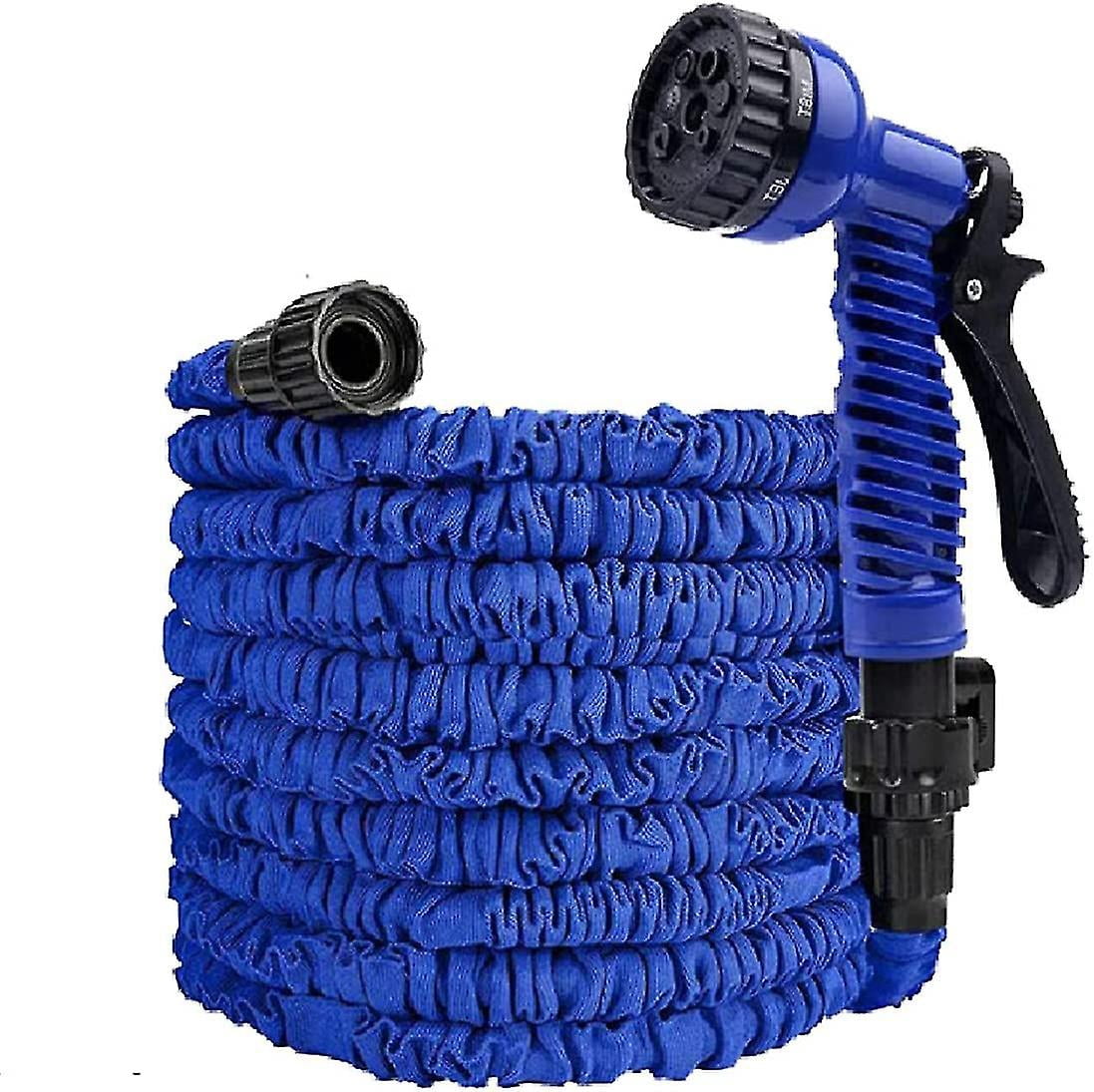 50ft Expandable Garden Hose, 3-fold Flexible Expandable Garden Hose With 7 Function Spray Gun, Leak-proof, Tangle-proof
