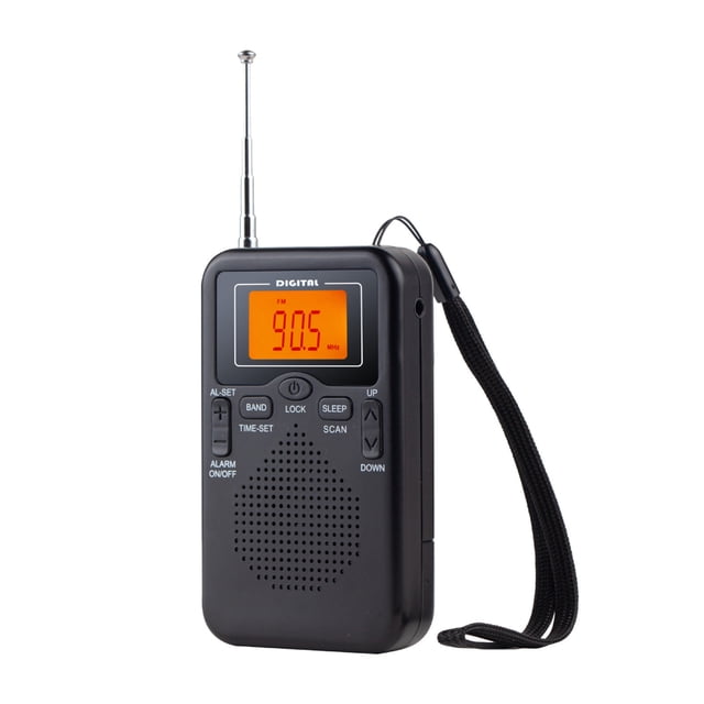 AM FM Pocket Compact Transistor Battery Powered Stereo With Large Speaker Portable FM Pocket Music Player For Outdoor Travel Emergency