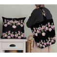 thumbnail image 5 of Soimoi Black Poly Georgette Fabric Flowerpecker & Floral Panel Printed Craft Fabric by The Yard 52 Inch Wide, 5 of 5