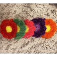 thumbnail image 4 of Éponge à Vaisselle Fleurie, Lot de 3, Chiffon Réutilisable, Tournesol, Éponge à Vaisselle (Vert), 4 of 5