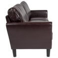 thumbnail image 5 of Bari Upholstered Sofa in Brown Leather, 5 of 5