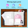 thumbnail image 4 of Bluetooth 4.0 Portable Mini Thermal Printer Wirelessly BT 200dpi Photo Label Memo Wrong Question Printing With Cable Imprimante ,Multi-Format Printing, 4 of 7