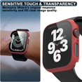 thumbnail image 4 of KOMI 6 Pack Hard PC Case Built in Tempered Glass Screen Protector Compatible with Apple Watch Series 9 8 7 45mm, KOMI Ultra-Thin Scratch Resistant Overall Protective Bumper Cover for iWatch 45mm, 4 of 5
