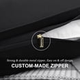 thumbnail image 4 of PiccoCasa Pure Cotton Pillowcases 2 Pcs Soft with Zipper Black Standard, 4 of 7