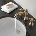 thumbnail image 3 of Delta Robinet Cassidy 2 Poignées Lavabo à Grand Diffusion, Bronze Champagne 3597LF-MPU, 3 of 5