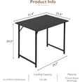 thumbnail image 3 of BestOffice 32 Inch Computer Desk, Home, Modern Simple Style for Home Office Study Writing, Black, 3 of 7