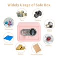 thumbnail image 4 of Fireproof Digital Safe Box for Home, Electronic Lock Security with Cash Bag, 4 of 7