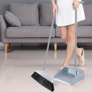 EGNMCR Mop Broom Broom and Dust Pan Long Handle Brooms And Dustpan Squeegee Set For Office Home School Hotel Bar Kitchen Lobby Floor brooms dustpan squeegee