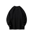 thumbnail image 3 of RXIRUCGD Man Solid Color Rhomboid Design Long Sleeve Hoodie, Black, Size: 3XL, 3 of 8