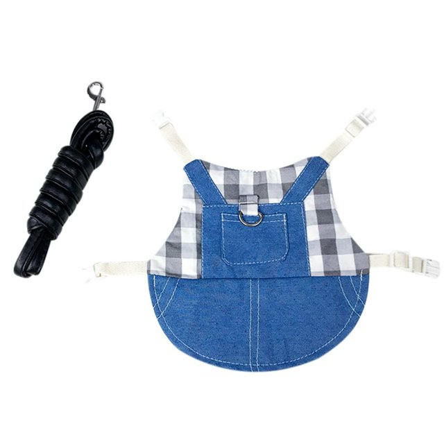 MesaSe Small Pet Clothes Leash Set Hoodie Strap Jeans Guinea Pig Lop-eared Rabbit Hamster
