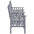 thumbnail image 3 of vidaXL Garden Chairs with Tea Table and Cushions Solid Acacia Wood, 3 of 5