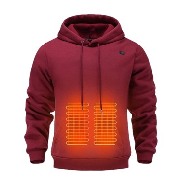 Fashionable Heated Hoodie with Long Battery Life and High-Capacity Battery. Ergonomic Design.
