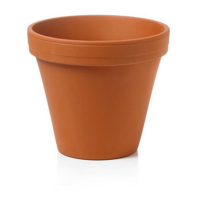 Hofland Terracotta Pot – 6 inch, a durable round plant pot made from breathable German clay with a smooth terracotta finish and flared rim, ideal for small plants, herbs, and succulents, suitable for indoor or outdoor use.