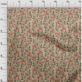 thumbnail image 3 of oneOone Silk Tabby Light Brown Fabric Floral Sewing Craft Projects Fabric Prints By Yard 42 Inch Wide, 3 of 4