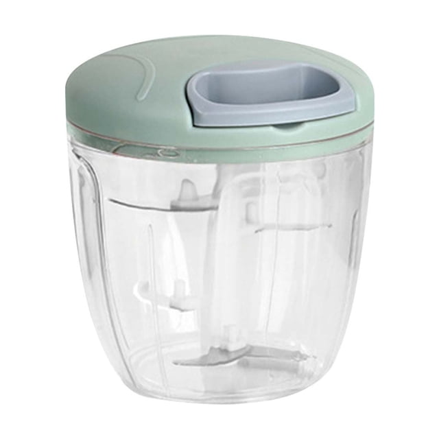 EGNMCR Manual Pull Food Chopper,Hand Pull String Garlic Chopper For Kitchen, Easy Cleaning Food Processor For Onions Garlic Carrots Tomato Meat With Stainless Steel a chopper