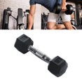thumbnail image 4 of S SERENABLE Hand Weight Arm Chest Back Shoulder Curl Women Men Rubber Octagonal Dumbbell 5lb, 4 of 7