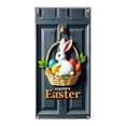 thumbnail image 2 of Happy Easter Door Covers,Easter Bunny Eggs Door Covers for Front Door Spring,Welcome Spring Door Cover Decorations Door Banner,Easter Gnome Welcome Banner for Spring Easter Party Decorations Indoor, 2 of 9