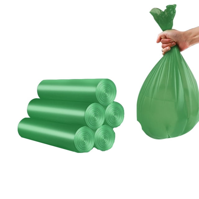 SUTENGDA Sacs à Compost Faciles à Déchirer Sacs à Ordures Résistants aux Fuites 100 Pcs Vert