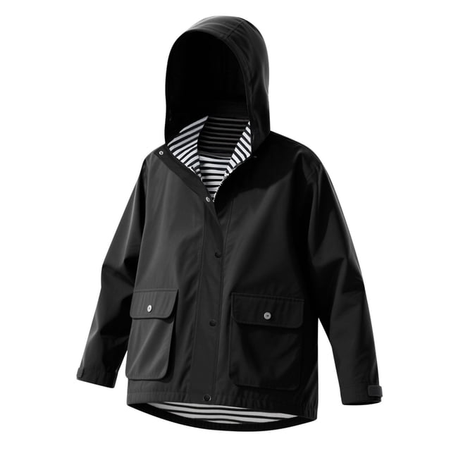 Imperméable pour Fillette, Imperméable Uni d'Extérieur à Capuche, Coupe-Vent, Manteau d'Extérieur