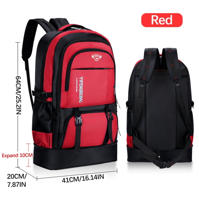 RKSTN school backpack Travel Backpack For Mountaineering, Large Backpack Men's Large Travel Backpack Mountaineering Outdoor Large Capacity Luggage Backpack