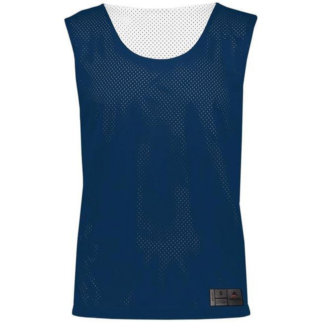 ASI 9717.301.S Pinnie Réversible en Maille pour Adulte, Bleu Marine et Blanc - Petit