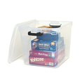 thumbnail image 2 of HOMZ 4-Pack 31 Qt Latching Lid, Home & Office Clear Plastic Storage Organizer Bins, Gray, 2 of 9