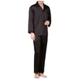 thumbnail image 4 of Gift TIMIFIS Mens Pajama Set Soft Long Sleeve Pajamas for men Lightweight Button Up Sleepwear Lounge Pjs Set With Pockets With Pockets pring/Summer, 4 of 6