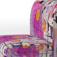 thumbnail image 4 of Designart « Cubisme Déchaîné Expressions Roses » Fauteuil d'Appoint Rembourré Cubisme Rose - Fauteuil Moderne pour Salon, 4 of 7