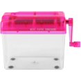 thumbnail image 2 of Manual Shredder, A6 Portable Mini Manual Paper Cut Shredder Fit for Office Home School(Pink), 2 of 5