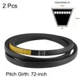 thumbnail image 2 of Unique Bargains B72 V-Belts 72' Pitch Length, B-Section Rubber Drive Belts 2pcs, 2 of 3