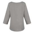 thumbnail image 5 of CEHVOM T-shirt à Manches Longues pour Femme, Col Rond, Imprimé, Ample, Décontracté, Mode, Automne, 5 of 5