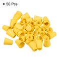 thumbnail image 3 of Unique Bargains Butée d'Extrémité en Cloche, Lot de 50 Verrou de Corde pour Sac à Cordon, Jaune, 3 of 5