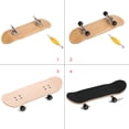 thumbnail image 3 of Planche à Doigts Ensemble de Jeu de Fingerboard, 1 Pce Planche à Roulettes en Alliage d'Érable Massif avec Boîte Réduire la Pression Cadeaux Bois Bleu Foncé Mini Roues à Roulement à Billes Professionnel avec Rangement, 3 of 8