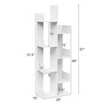 thumbnail image 2 of Gymax Bibliothèque à 8 Niveaux avec 8 Compartiments Ouverts, Étagère de Rangement Gain de Place, Blanc, 2 of 10