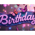 thumbnail image 4 of Colorful Butterfly Themed Happy Birthday Backdrop Banner Party Decorations Photography Props Birthday Party Supplies Decor Background, 4 of 4