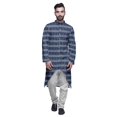 thumbnail image 1 of Atasi Long Sleeve Kurta Printed Button Down Asymmetric Designer Kurta For Boys, 1 of 5