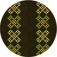 thumbnail image 1 of Ahgly Company Tapis d'Intérieur Lavable à la Machine, Carré, Transitionnel, Chêne Brun, Tapis de Zone, 3 Pieds Carré, 1 of 7