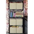 thumbnail image 4 of SimpleHouseware Storage Bin Cube Foldable Organizer, Beige - Pack of 6 Beige, 4 of 6