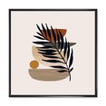 thumbnail image 1 of Designart Tropical Leaf Silhouettes and Shapes IV FLOAT FRAME WALL ART, 1 of 4