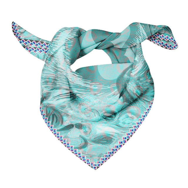 Bimba Womens Square Head Bandanas Summer Neck Wrap Scarf-40 x 40 Inches