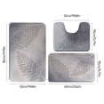 thumbnail image 3 of TIMIFIS Bathroom Rugs Leaf Floor Mat Bathroom Water-Absorbent Non-Slip Floor Mat Toilet Room Living Room Bedroom Kitchen Door Mat Three Sets of Floor Mats Bath Mat, 3 of 8