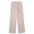 thumbnail image 3 of Timegard Pants for Women Straight Leg Solid Color Cargo Pants Lounge Pants with Pockets Fall Outdoor, 3 of 5