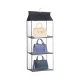 thumbnail image 1 of Multi Layers Transparent Hanging Handbag for Wardrobe Closet Dust-proof Storage Case Wallet Big Tote Bag Clothes Organizer, 1 of 9
