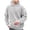 Grey, variant on Yuyuzo Hoodies for Men Plus Size Fleece Sherpa Sweatshirts Winter Warm Solid Color Outwear Fuzzy Pullover