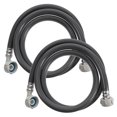 thumbnail image 1 of Explosion Proof Hose Black For Homeowners Laundry Room Use 2Pcs 59.1X1.6X0.6In, 1 of 9