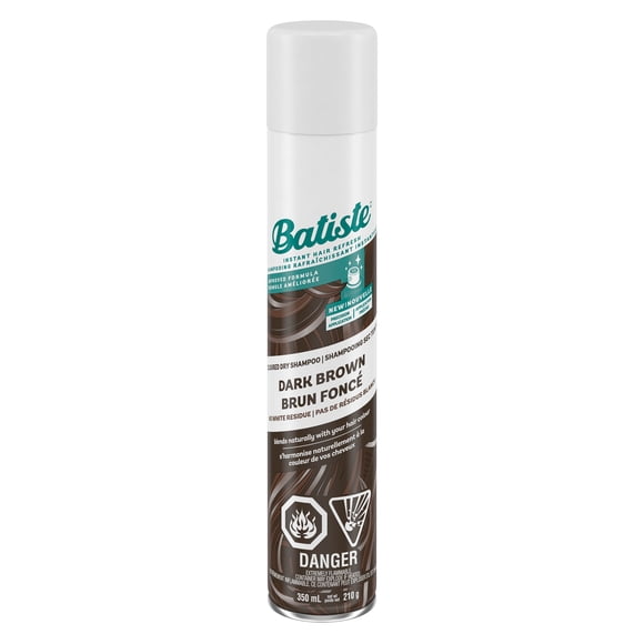 Batiste Dark Dry Shampoo Spray, Value Pack, Dark & Deep Brown Hair, Refresh Hair and Absorb Oil Between Washes, 350 mL